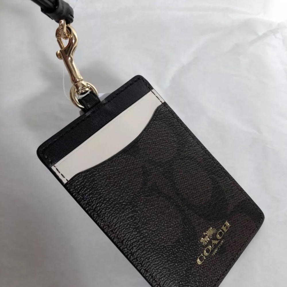 SOLD⛔️Authentic COACH leather Lanyard ID/card - Picture 1 of 8